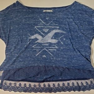 Blue Hollister Croptop
